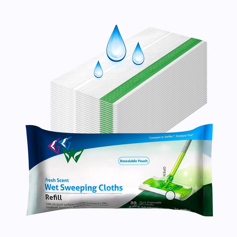 Feuchte Wischtücher für Swiffer Flachwischer – 20.3x25.4cm, Für Alle Hartböden