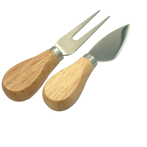 Käsetablettset aus Bambus mit Schieferplatte & Besteck