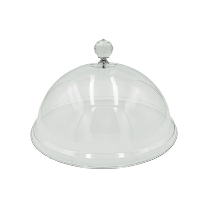 Bambustablett mit Haube & Schieferplatte – Ø 24cm, Für Käseplatte & Desserts
