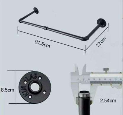Kleiderstange – 91,5cm, Bis 61kg Belastbar & Schnell Montierbar