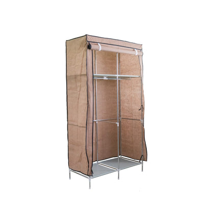 Stoffschrank – 85x43x166cm, Viele Fächer & Einfache Montage