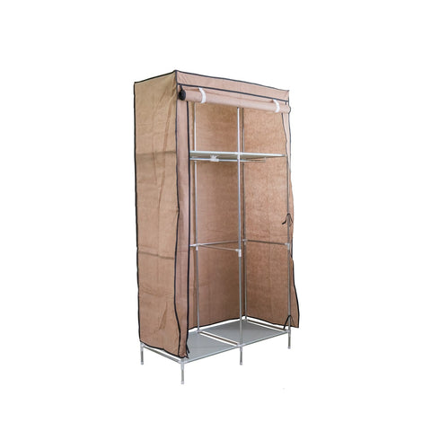 Stoffschrank – 85x43x166cm, Viele Fächer & Einfache Montage