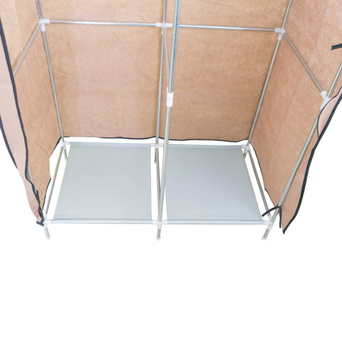 Stoffschrank – 85x43x166cm, Viele Fächer & Einfache Montage