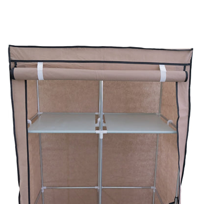 Stoffschrank – 85x43x166cm, Viele Fächer & Einfache Montage
