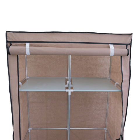 Stoffschrank – 85x43x166cm, Viele Fächer & Einfache Montage