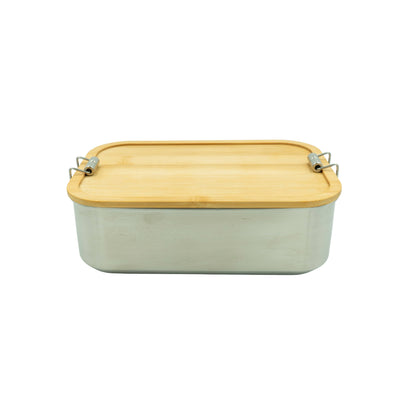 Lunchbox Edelstahl – 21,5x14x7,3cm, Luftdichter Deckel & Für Unterwegs