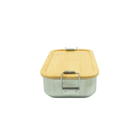 Lunchbox Edelstahl – 21,5x14x7,3cm, Luftdichter Deckel & Für Unterwegs