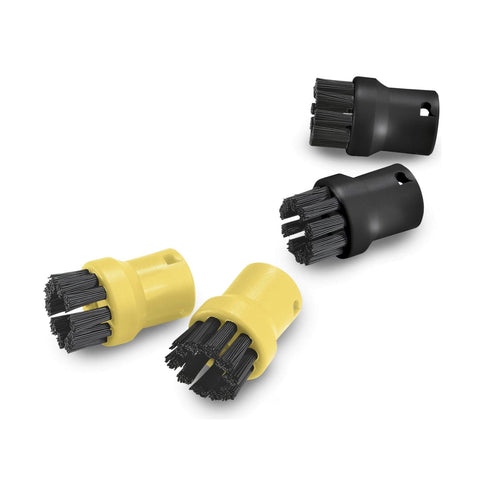 Rundbürsten 4er Set für Kärcher SC 1–5 EasyFix – 2x Schwarz & 2x Gelb