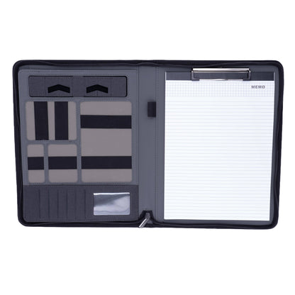 Milano A4 Organizer mit Powerbank – Klemmbrett, Tablet-Halterung & Kunstleder