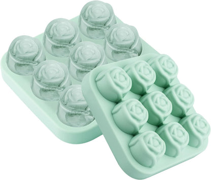 Silikon Eiswürfelform 3D Rosen – Für Eis, Schokolade & Seife