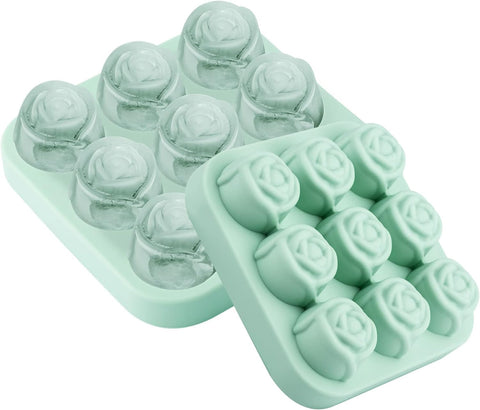 Silikon Eiswürfelform 3D Rosen – Für Eis, Schokolade & Seife