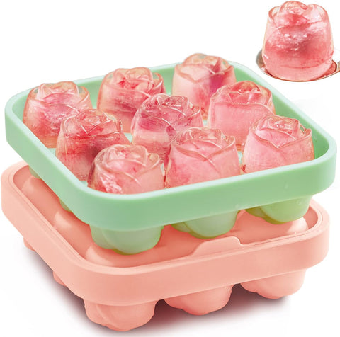 Silikon Eiswürfelform 3D Rosen – Für Eis, Schokolade & Seife