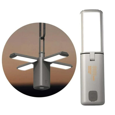 Auffaltbare LED Campinglampe – Wasserabweisend, USB-Aufladbar & Inkl. Akku