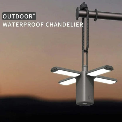 Auffaltbare LED Campinglampe – Wasserabweisend, USB-Aufladbar & Inkl. Akku