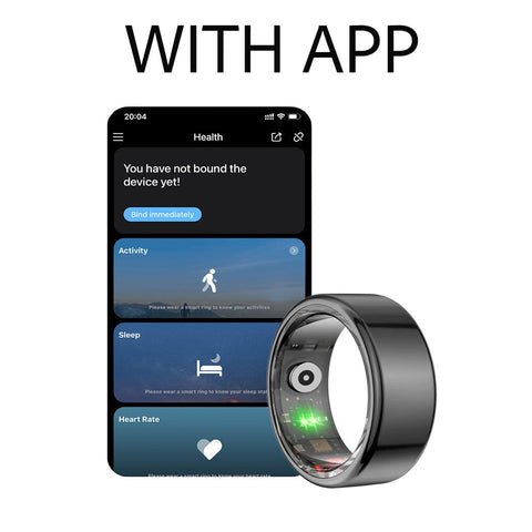 Smart Ring – Herzfrequenz, Blutsauerstoff & App für iPhone & Android
