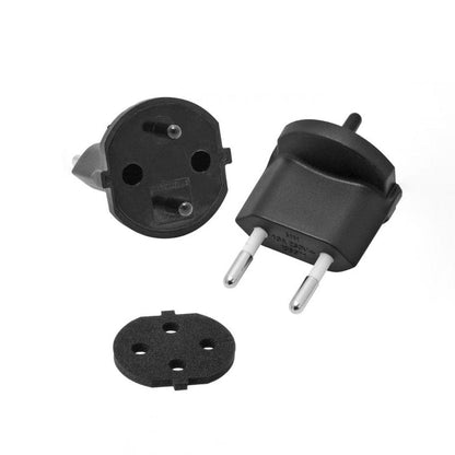 Festadapter für 2-polige DE Konturenstecker CEE 7/17 – Einwegmontage