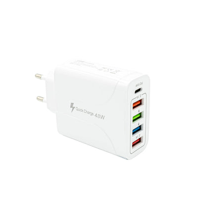 Fast Charger 5-Port – 48W, 4x USB-A & 1x USB-C Schnellladeadapter