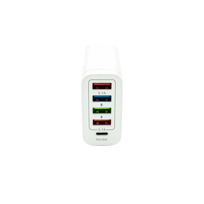 Fast Charger 5-Port – 48W, 4x USB-A & 1x USB-C Schnellladeadapter
