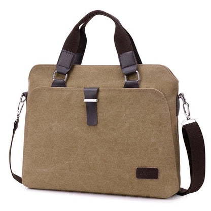 Laptoptasche aus Canvas mit gepolstertem Innenfach