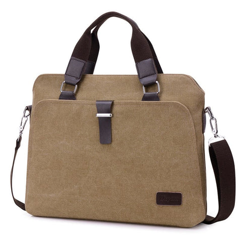 Laptoptasche aus Canvas mit gepolstertem Innenfach