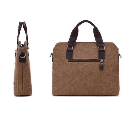 Laptoptasche aus Canvas mit gepolstertem Innenfach