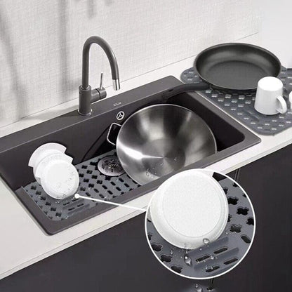 Silikon Spülenmatte 40x29cm – Hitzebeständig, Noppenstruktur & Zuschneidbar