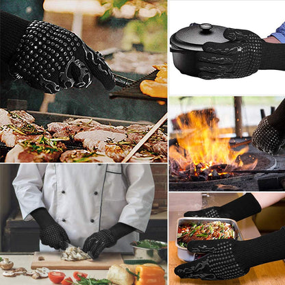 Fire-Master Lux Grillhandschuh – hitzebeständig, rutschfest, für Grill & Ofen