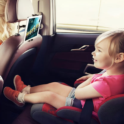 Auto Rücksitz Tablet-Halterung – Verstellbar, Universal & Kopfstützen-Befestigung
