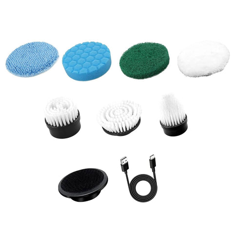 Elektrischer Spin Scrub – 9 Aufsätze & 2 Verlängerungsstäbe