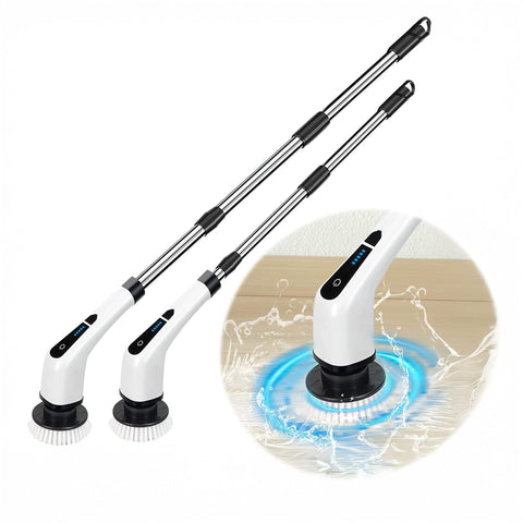 Elektrischer Spin Scrub – 9 Aufsätze & 2 Verlängerungsstäbe
