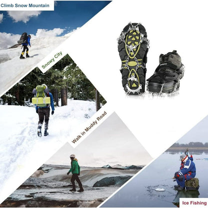 Grödel für Wanderschuhe – Steigeisen mit 18 Zacken