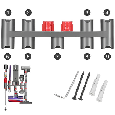 Zubehör-Organizer & Staubsaugerhalter für Dyson