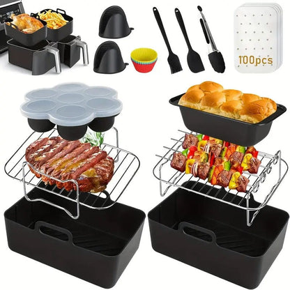 Airfryer Zubehör-Set – mit Formen & Grillzange