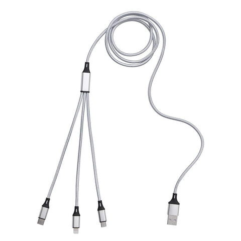 Charge Distance Ladekabel 3-in-1 – USB-C, Micro-USB & Lightning, 120 cm