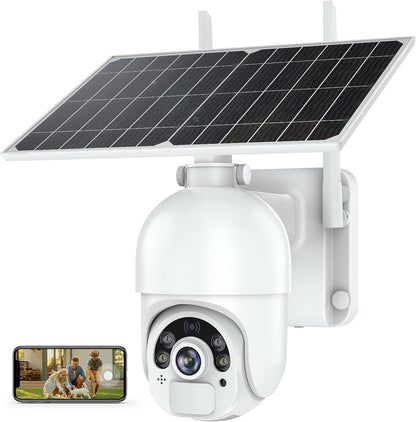 Solarbetriebene Überwachungskamera – HD, Nachtsicht & App-Steuerung