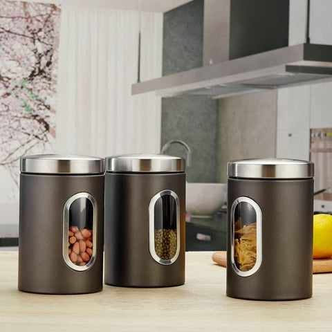 Kaffeedose – 17 cm, luftdicht für frisches Kaffeepulver & Bohnen