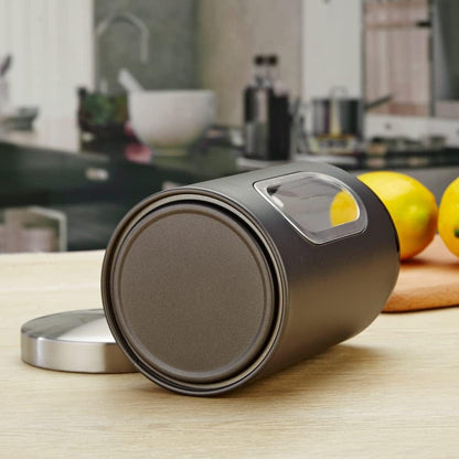 Kaffeedose – 17 cm, luftdicht für frisches Kaffeepulver & Bohnen