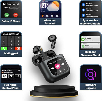 Bluetooth Kopfhörer mit Display – 10h Akkulaufzeit