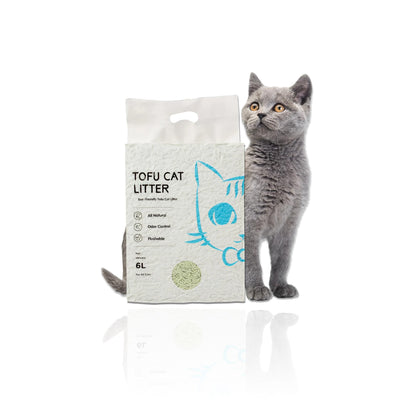 Tofu Katzenstreu – 6L / 2kg, biologisch abbaubar & klumpend