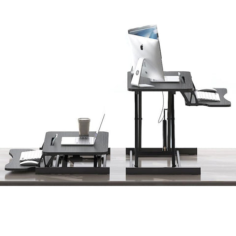 Höhenverstellbarer Schreibtischaufsatz – Sitz-Steh-Schreibtisch, 12 x 38 x 50 cm