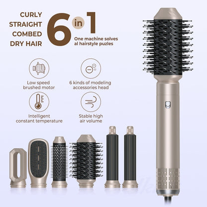 6 in 1 Styling-Haartrockner – mit 6 Aufsätzen für jeden Look