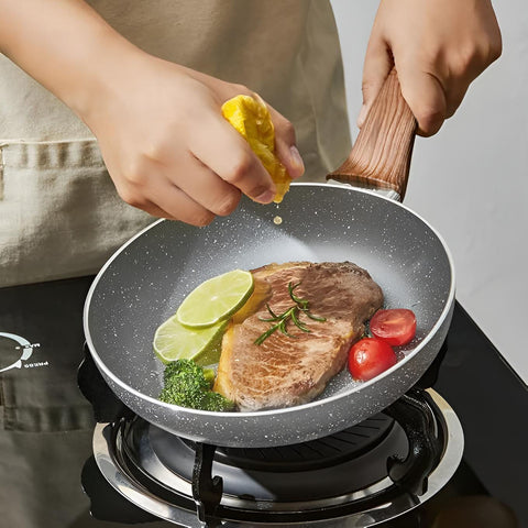 Aluminium Kochgeschirr-Set 6-teilig – induktionsgeeignet, mit Glasdeckeln