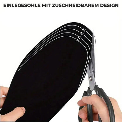 Beheizbare Einlegesohlen – zuschneidbar mit wiederaufladbarer Powerbank