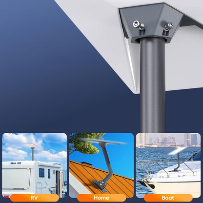 Starlink Rohradapter Standard Kit V4 – für Masten 31–63 mm, wetterbeständig