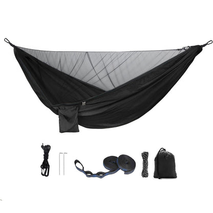 Moskito-Traveller Thermo Hängematte – mit Moskitonetz, bis 200 kg, Karabiner