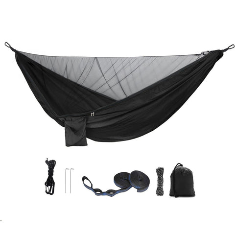 Moskito-Traveller Thermo Hängematte – mit Moskitonetz, bis 200 kg, Karabiner