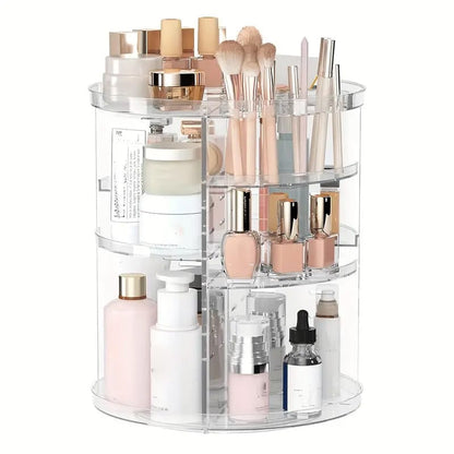 Drehbarer Make-up-Organizer – 23 x 34 cm, 360°, mit mehreren Fächern
