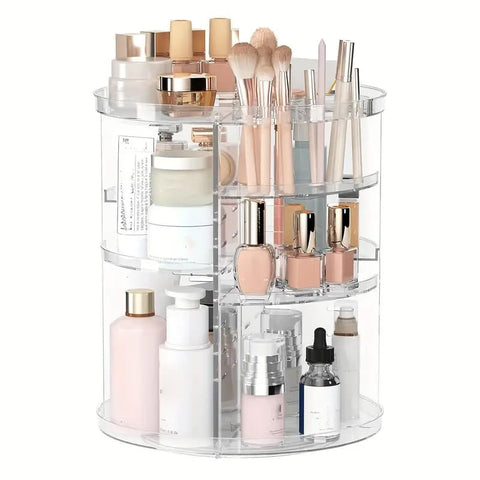 Drehbarer Make-up-Organizer – 23 x 34 cm, 360°, mit mehreren Fächern