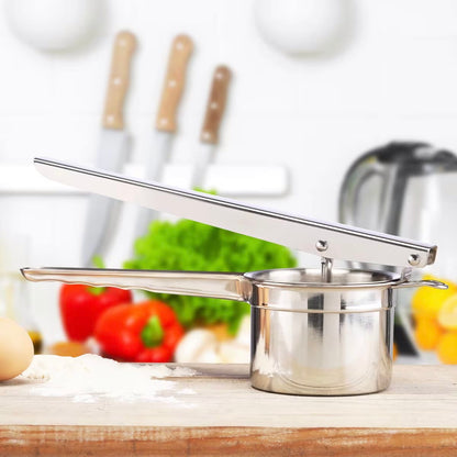 Kartoffelpresse aus Edelstahl – ergonomisch, für Püree, Spätzle & Babynahrung