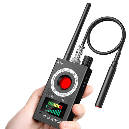 Wanzen Detektor K18 – GPS & Signaldetektor, 1 MHz–8000 MHz, 8–10h Akku